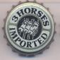 Beer cap Nr.3326: 3 Horses produced by United Dutch Breweries Breda/Breda