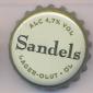 Beer cap Nr.7037: Sandels Lager produced by Olvi Oy/Iisalmi