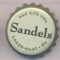 Beer cap Nr.7037: Sandels Lager produced by Olvi Oy/Iisalmi