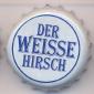 Beer cap Nr.8002: Der Weisse Hirsch produced by Hirschbräu Honer/Wurmlingen