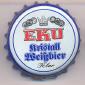 Beer cap Nr.9034: EKU Kristall Weißbier produced by Erste Kulmbacher Actienbrauerei AG/Kulmbach