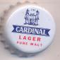 Beer cap Nr.13777: Cardinal Lager Pure Malt produced by Brasserie Du Cardinal Fribourg S.A./Fribourg