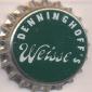 Beer cap Nr.16737: Denninghoff's Weisse produced by Giessener Brauhaus und Spiritusfab A&W Denninghoff/Giessen