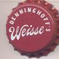 Beer cap Nr.16786: Denninghoff's Weisse produced by Giessener Brauhaus und Spiritusfab A&W Denninghoff/Giessen