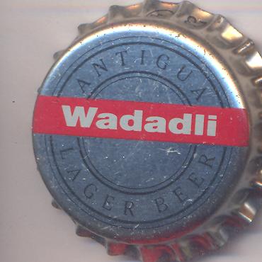 Beer cap Nr.1322: Wadadli Lager Beer produced by Antigua Brewery Ltd./Crabbs