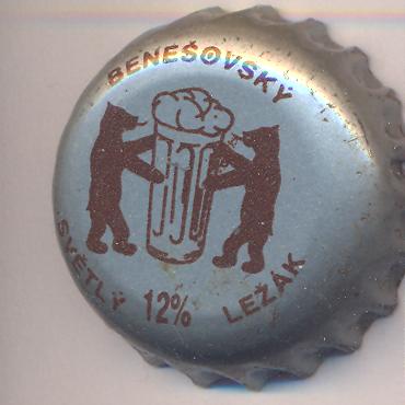 Beer cap Nr.1398: Svetly Lezak 12% produced by Pivovar Benesov/Benesov u Prahy