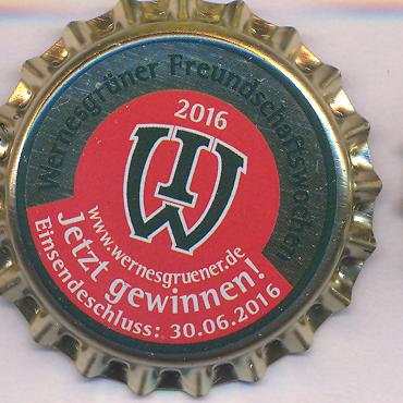 Beer cap Nr.26388: Wernesgr&uuml;ner produced by Wernesgr&uuml;ner Brauerei AG/Wernesgr&uuml;n