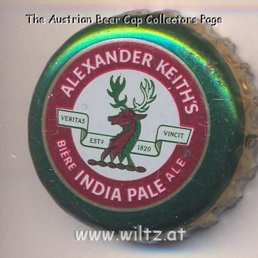 Beer cap Nr.140: India Pale Ale produced by Alexander Keith's/Halifax