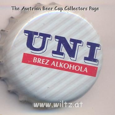 Beer cap Nr.661: Uni Brez Alkohola produced by Union/Ljubljana