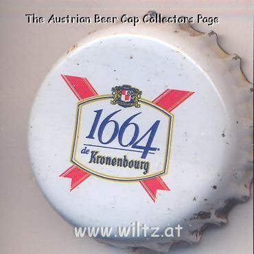 Beer cap Nr.839: 1664 de Kronenbourg produced by Kronenbourg/Strasbourg
