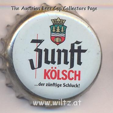 Beer cap Nr.954: Zunft Kölsch produced by Erzquell Brauerei Bielstein Haas & Co. KG/Wiehl