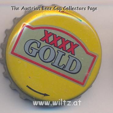 Beer cap Nr.1014: XXXX Gold produced by Castlemaine Perkins Ltd/Brisbane
