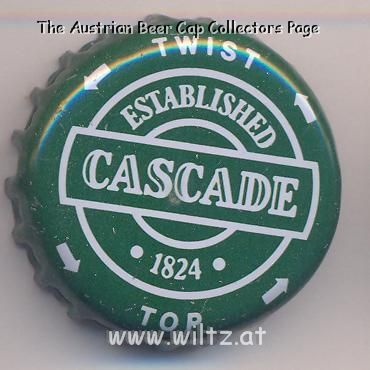 Beer cap Nr.1020: Cascade Premium Lager produced by Cascade/Hobart