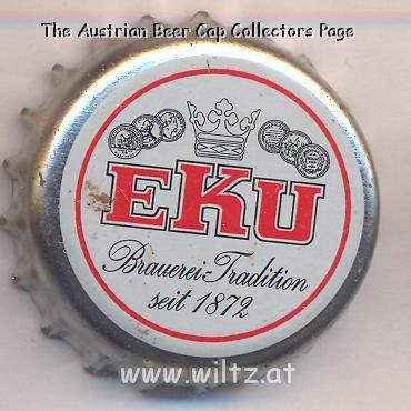 Beer cap Nr.1036: EKU produced by Erste Kulmbacher Actienbrauerei AG/Kulmbach