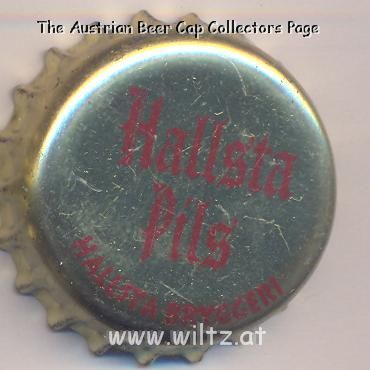 Beer cap Nr.1127: Hallsta Pils produced by Hallsta Bryggeri/Hallstahammar