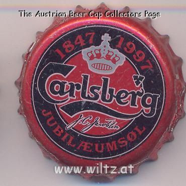 Beer cap Nr.1728: Jubiläumsöl Export produced by Carlsberg/Koppenhagen