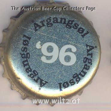 Beer cap Nr.1734: Argangsol 1996 produced by Wiibroes Bryggeri A/S/Helsingoer