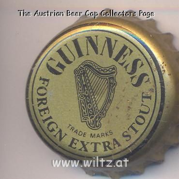 Rare Used Bottle Cap Guinness Anchor Berhad Tiger Malaysia Beer Chapa Asia 