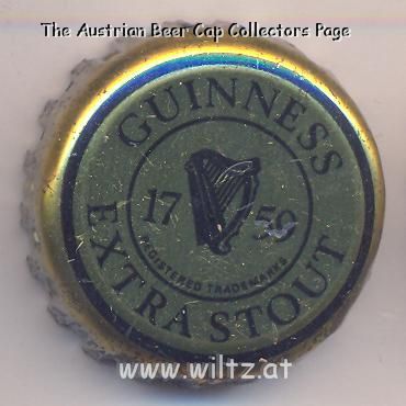 Beer cap Nr.2380: Guinness Extra Stout produced by Arthur Guinness Son & Company/Dublin