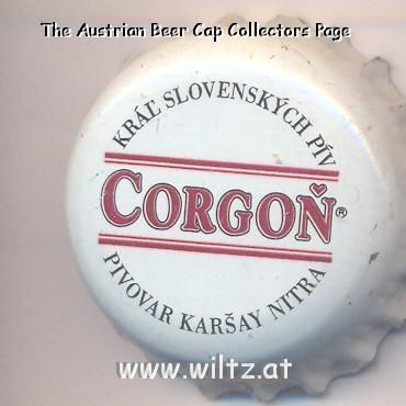 Beer cap Nr.2686: Corgon produced by Pivovar Karsay/Nitra