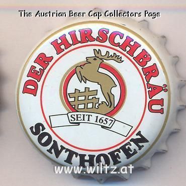 Beer cap Nr.2860: Hirsch Bier produced by Hirschbrauerei/Sonthofen