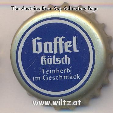 Beer cap Nr.2912: Gaffel Kölsch produced by Privatbrauerei Gaffel Becker & Co./Köln