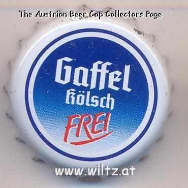 Beer cap Nr.2935: Gaffel Kölsch Frei produced by Privatbrauerei Gaffel Becker & Co./Köln