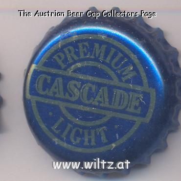 Beer cap Nr.2967: Cascade Premium Light produced by Cascade/Hobart