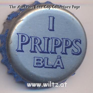 Beer cap Nr.3075: Pripps Bla I produced by AB Pripps Bryggerier/Göteborg