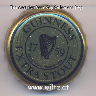 Beer cap Nr.3211: Guinness Extra Stout produced by Arthur Guinness Son & Company/Dublin