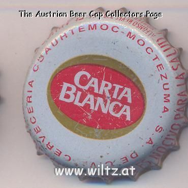 Beer cap Nr.3286: Carta Blanca produced by Cerveceria Cuauhtemoc - Moctezuma/Monterrey