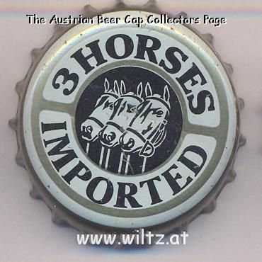 Beer cap Nr.3326: 3 Horses produced by United Dutch Breweries Breda/Breda