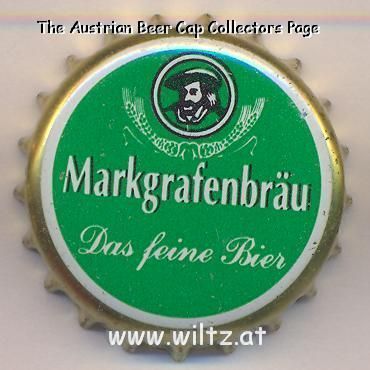 Beer cap Nr.3418: Markgrafenbräu Pils produced by Getränkevertrieb Winkel/Karlsruhe