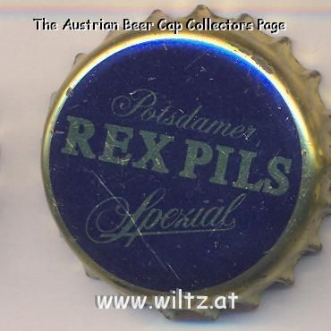 Beer cap Nr.3448: Rex Pils Spezial produced by Berliner Kindl Brauerei AG/Berlin