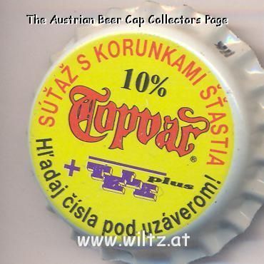Beer cap Nr.3585: Topvar 10% produced by Topvar Pipovar a.s./Topolcany