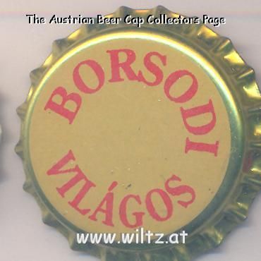 Beer cap Nr.3612: Borsodi Vilagos produced by Borsody Sörgyar Rt/Böcs