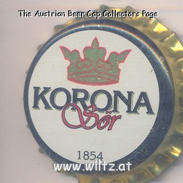 Beer cap Nr.3613: Korona Sör produced by Köbanyai Sörgyarak/Budapest