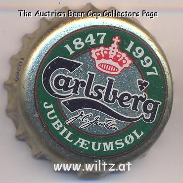 Beer cap Nr.3832: Jubiläumsöl Pilsner produced by Carlsberg/Koppenhagen