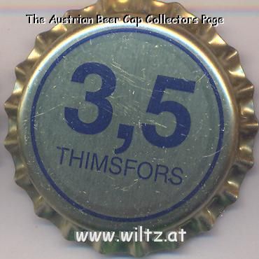 Beer cap Nr.4050: Thimsfors 3,5 produced by Thimsfors Bryggeri AB/Markaryd