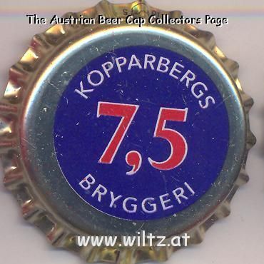 Beer cap Nr.4133: 7,5 produced by Kopparbergs Bryggeri AB/Kopparberg