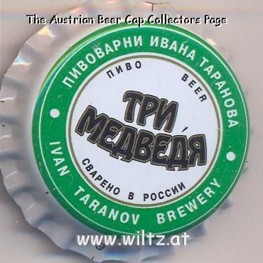 Beer cap Nr.4282: Tri Medvedya produced by Pivovarni Ivana Taranova/Novotroitsk (Kaliningrad)