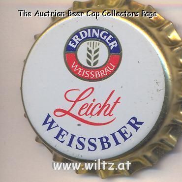 Beer cap Nr.4488: Erdinger Weissbier Leicht produced by Erdinger Weissbräu/Erding
