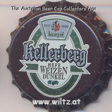 Beer cap Nr.4547: Kellerberg Hefe Weizen dunkel produced by Privatbrauerei Koepf/Aalen