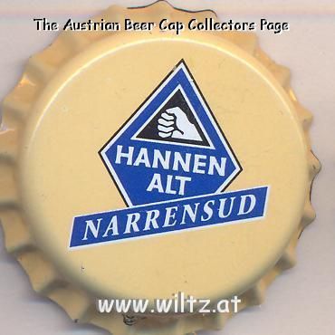 Beer cap Nr.4551: Hannen Alt Narrensud produced by Hannen Brauerei GmbH/Mönchengladbach