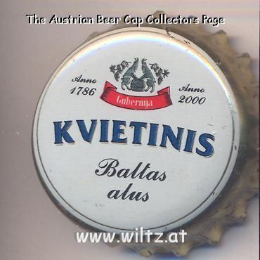 Beer cap Nr.4720: Kvietinis produced by Gubernija/Siauliai