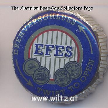 Beer cap Nr.4750: Efes produced by Ege Biracilik ve Malt Sanayi/Izmir