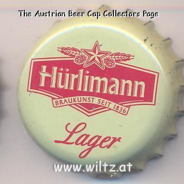 Beer cap Nr.4839: Hürlimann Lager produced by Hürlimann/Zürich