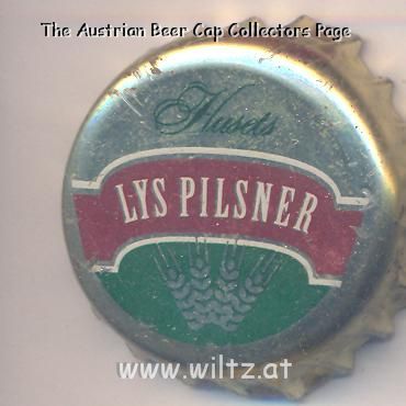 Beer cap Nr.5057: Husets Lys Pilsner produced by Aass Brewery A/S P. Ltz./Drammen