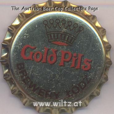 Beer cap Nr.5129: Gold Pils produced by Lodzkie Breweries/Lodz