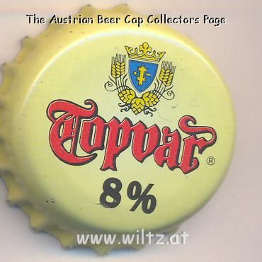 Beer cap Nr.5260: Topvar 8% produced by Topvar Pipovar a.s./Topolcany